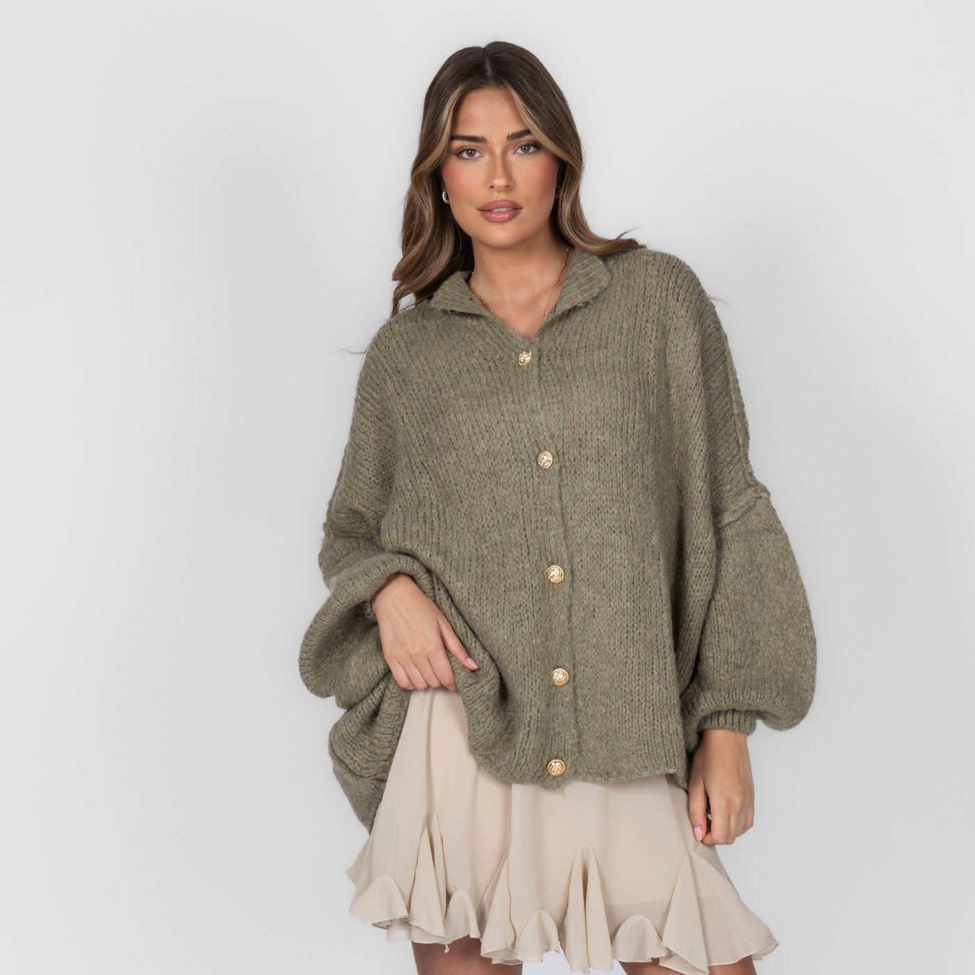 Elena | Oversize Pletený Kardigan