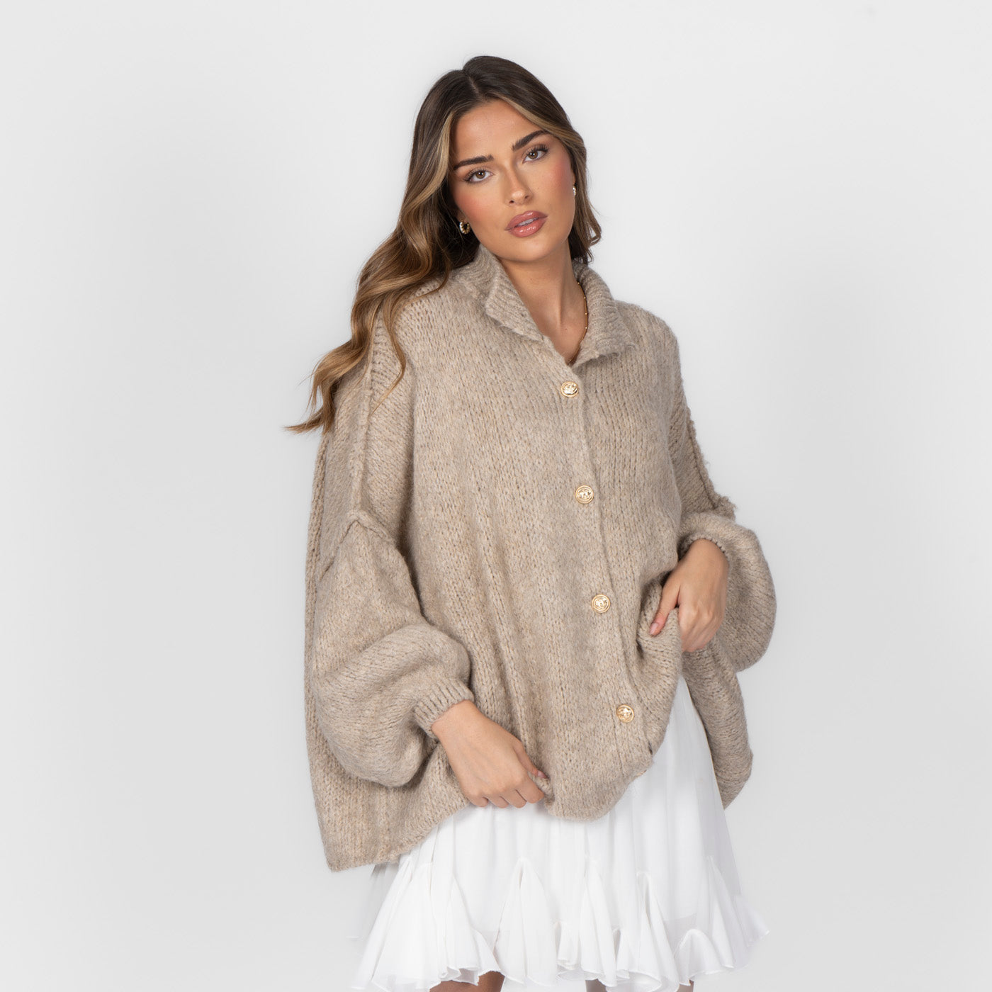 Elena | Oversize Pletený Kardigan