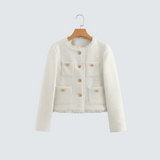 Clarette | Elegantní Krátké Sako s Knoflík