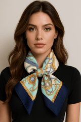 Elena-huivi (100 % hedvábí - 53 cm)