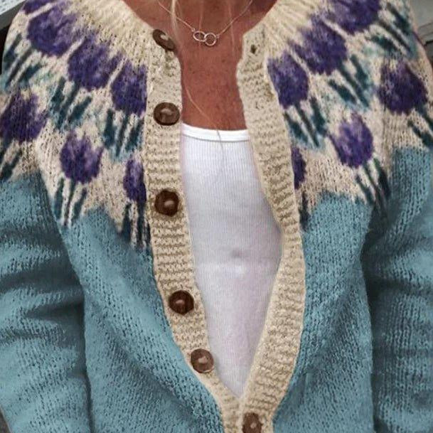 Keysha - Květinový cardigan