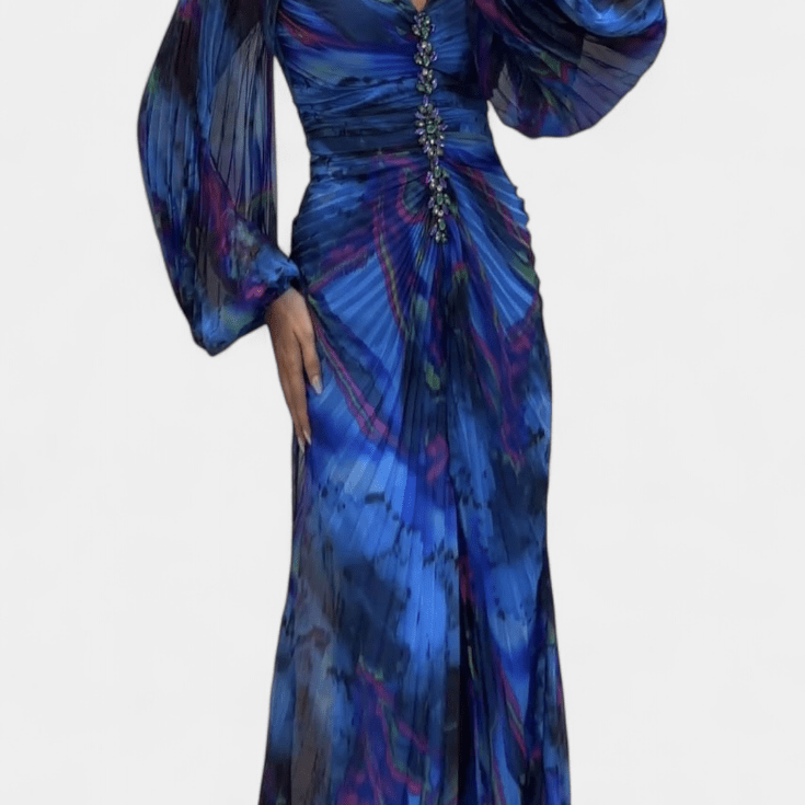 Quintessa™ | Barevné Plisované Maxi