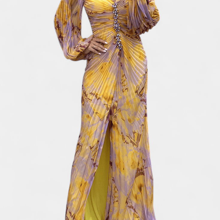 Quintessa™ | Barevné Plisované Maxi