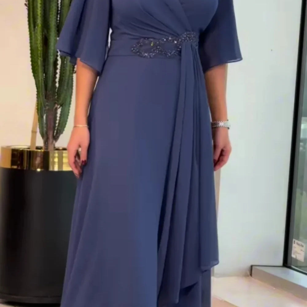 Ewelina | Elegantní dlouhé šifonové šaty